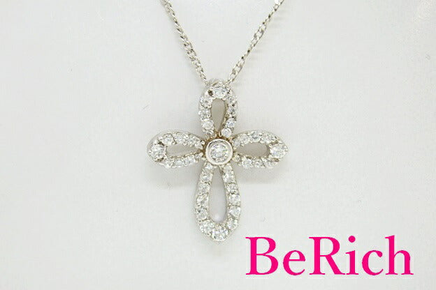 SV 925 ジルコニア 付 花 フラワー モチーフ デザイン ネックレス ペンダント シルバー SILVER ジュエリー アクセサリー 【中古】【送料無料】dgs1562