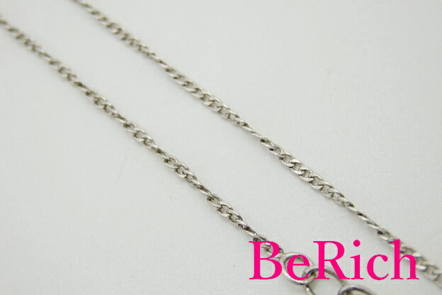 SV 925 ジルコニア 付 花 フラワー モチーフ デザイン ネックレス ペンダント シルバー SILVER ジュエリー アクセサリー 【中古】【送料無料】dgs1562
