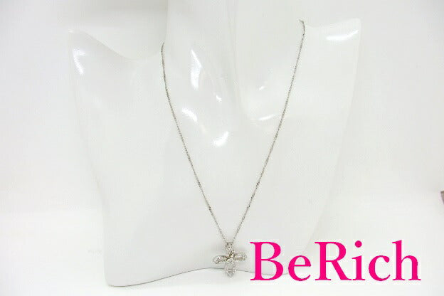 SV 925 ジルコニア 付 花 フラワー モチーフ デザイン ネックレス ペンダント シルバー SILVER ジュエリー アクセサリー 【中古】【送料無料】dgs1562