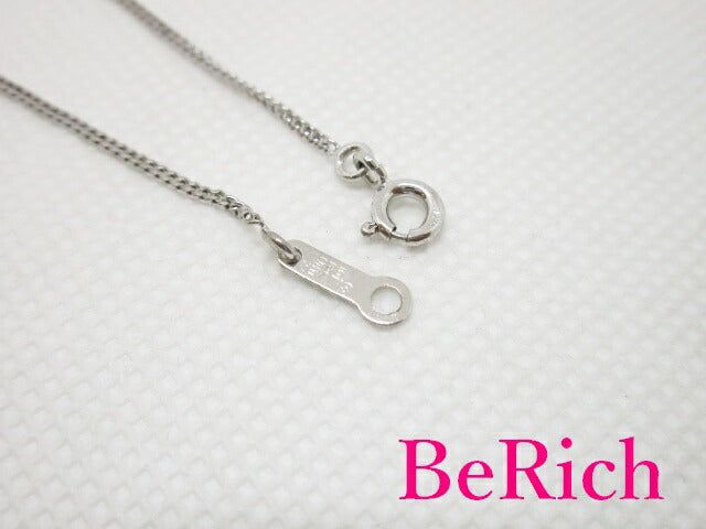 シルバー キュービック ジルコニア 付 一粒 デザイン プチ ネックレス ペンダント SILVER CZ ジュエリー アクセサリー 【中古】【送料無料】dgs2641