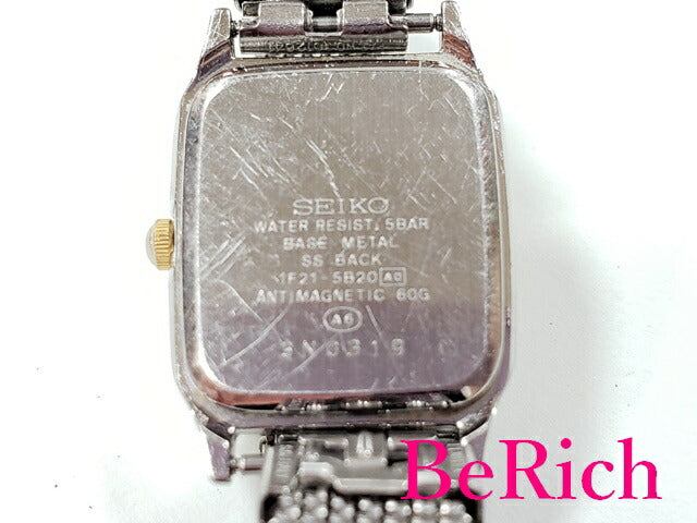セイコー SEIKO スピリット SPIRIT レディース 腕時計 1F21-5B20 シャンパン ゴールド 文字盤 SS 伸縮 ブレス アナログ クォーツ QZ ウォッチ 【中古】【送料無料】 ht2510