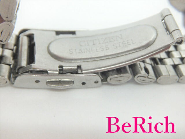 シチズン CITIZEN フォルマ FORMA メンズ 腕時計 7821-H11321 白 ホワイト 文字盤 SS シルバー ソーラー デイト クォーツ QZ ウォッチ 【中古】【送料無料】 ht4054