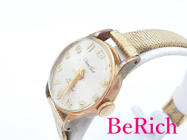 シチズン CITIZEN キャロル 手巻き レディース 腕時計 14K GF シルバー 文字盤 SS ブレス ヴィンテージ アンティーク ウォッチ Carol PARA SHOCK 【中古】【送料無料】 ht4409
