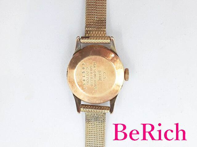 シチズン CITIZEN キャロル 手巻き レディース 腕時計 14K GF シルバー 文字盤 SS ブレス ヴィンテージ アンティーク ウォッチ Carol PARA SHOCK 【中古】【送料無料】 ht4409