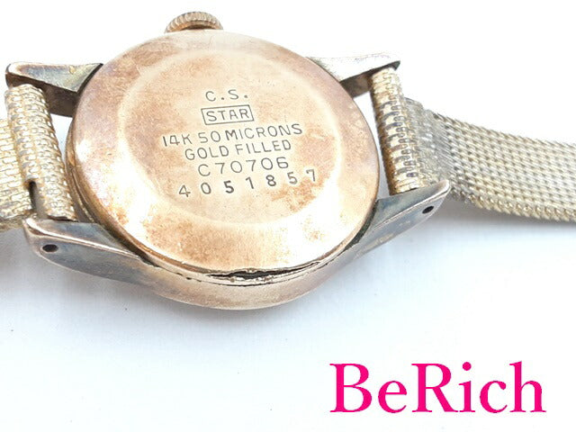 シチズン CITIZEN キャロル 手巻き レディース 腕時計 14K GF シルバー 文字盤 SS ブレス ヴィンテージ アンティーク ウォッチ Carol PARA SHOCK 【中古】【送料無料】 ht4409
