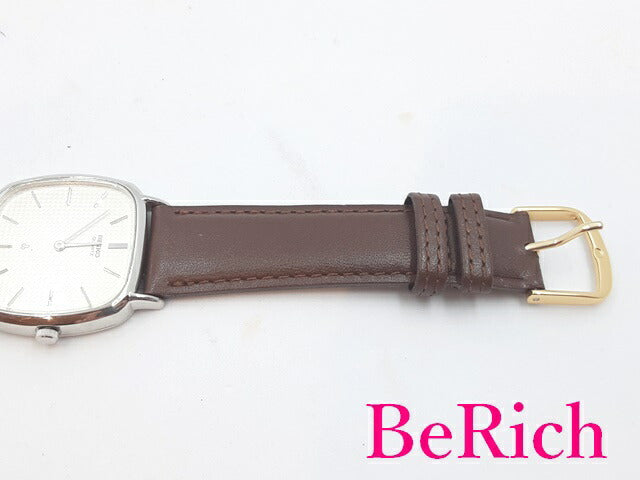 セイコー SEIKO シャリオ メンズ 腕時計 2620-5430 シルバー 文字盤 SS レザー ブレス ロゴ アナログ クォーツ QZ ウォッチ 【中古】【送料無料】 ht4689