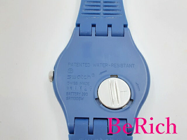 美品 スウォッチ Swatch ウェーブパス SUON 713 メンズ 腕時計 デイデイト ブルー 青 文字盤 プラスチック 樹脂 アナログ クォーツ QZ ウォッチ 【中古】【送料無料】 ht4714