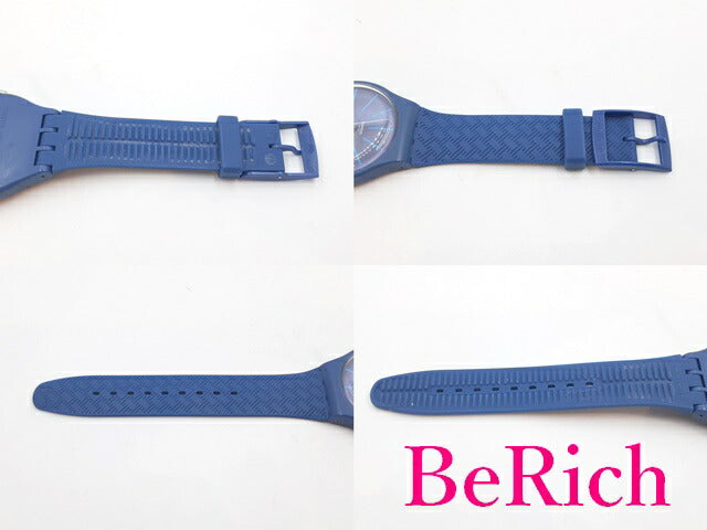 美品 スウォッチ Swatch ウェーブパス SUON 713 メンズ 腕時計 デイデイト ブルー 青 文字盤 プラスチック 樹脂 アナログ クォーツ QZ ウォッチ 【中古】【送料無料】 ht4714