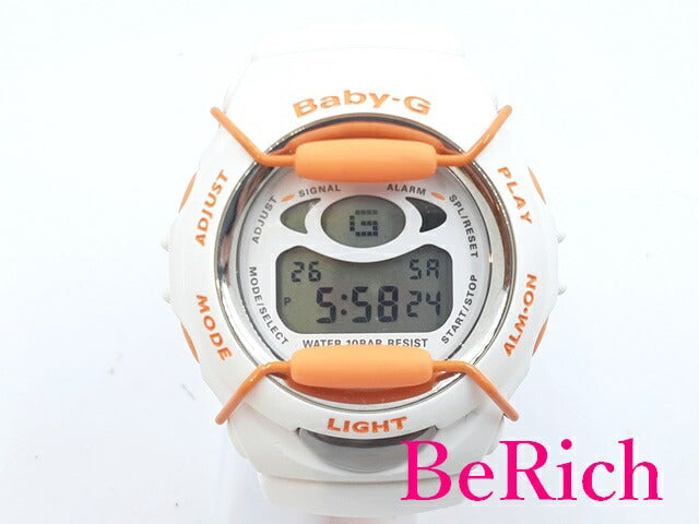 カシオ CASIO G-SHOCK Baby-G 腕時計 BGM-100 白 ホワイト 文字盤 SS