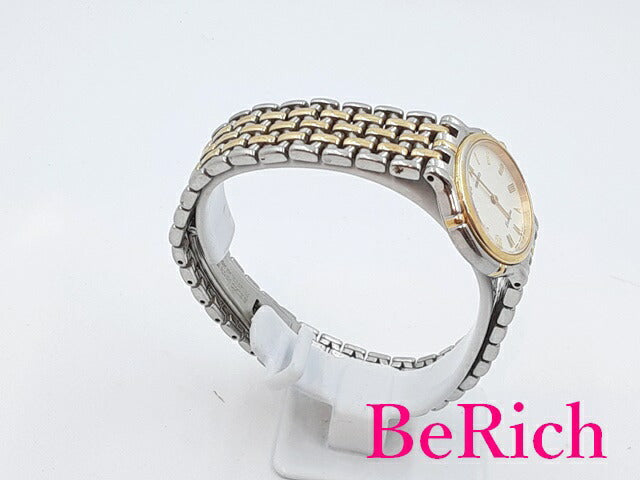 セイコー SEIKO エクセリーヌ レディース 腕時計 7320-0410 アイボリー 文字盤 SS ブレス アナログ クォーツ ウォッチ Exceline 【中古】【送料無料】 ht4738