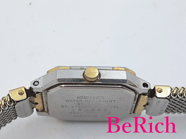 セイコー SEIKO レディース 腕時計 1221-5060 グレー 文字盤 SS GP ブレス アナログ クォーツ ウォッチ 【中古】【送料無料】 ht4745