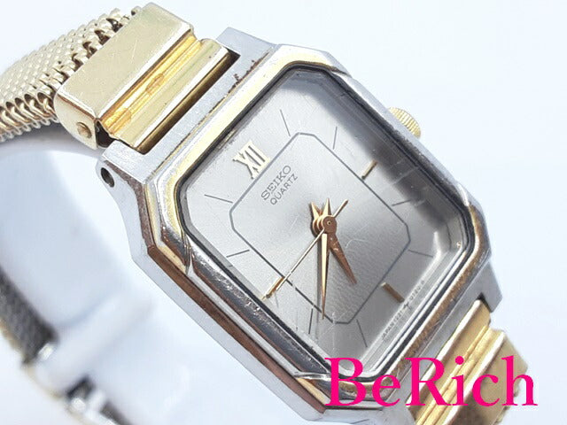 セイコー SEIKO レディース 腕時計 1221-5060 グレー 文字盤 SS GP ブレス アナログ クォーツ ウォッチ 【中古】【送料無料】 ht4745