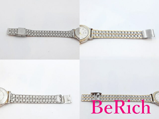 セイコー SEIKO アルバ ALBA レディース 腕時計 V701-1L30 アイボリー 文字盤 SS ブレス クォーツ QZ ウォッチ 【中古】【送料無料】 ht4766