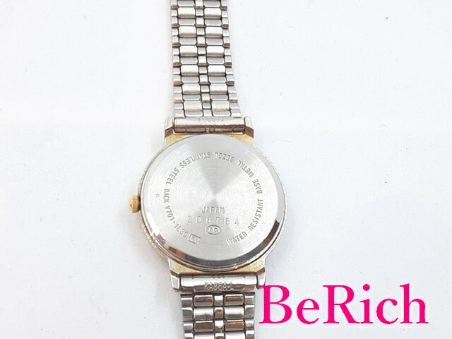 セイコー SEIKO アルバ ALBA レディース 腕時計 V701-1L30 アイボリー 文字盤 SS ブレス クォーツ QZ ウォッチ 【中古】【送料無料】 ht4766