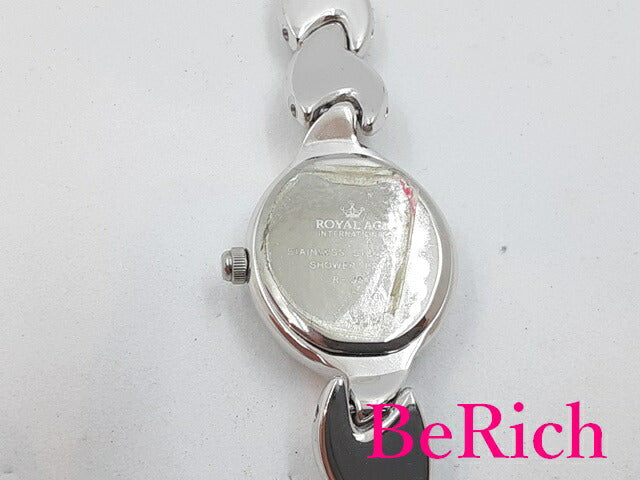 ロイヤルエース ROYAL ACE レディース 腕時計 R304L ピンク 文字盤 SS ブレス アナログ QZ クォーツ ウォッチ 【中古】【送料無料】 ht4822