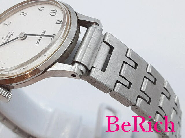 セイコー SEIKO ソシエ 手巻き レディース 腕時計 11-0870 白 ホワイト 文字盤 SS ブレス アナログ ウォッチ Socie 【中古】【送料無料】 ht4827