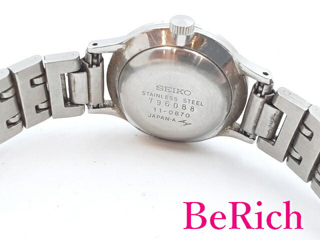 セイコー SEIKO ソシエ 手巻き レディース 腕時計 11-0870 白 ホワイト 文字盤 SS ブレス アナログ ウォッチ Socie 【中古】【送料無料】 ht4827