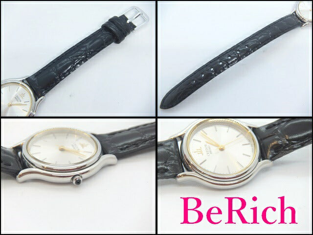 セイコー クレドール SEIKO CREDOR 4J81-0A40 レディース 腕時計 シルバー 文字盤 SS レザー ブレス クォーツ QZ アナログ ウォッチ 【中古】【送料無料】 sb584