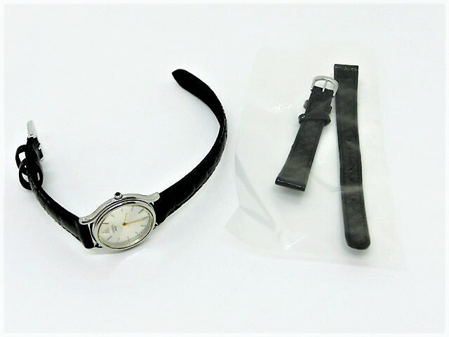 セイコー クレドール SEIKO CREDOR 4J81-0A40 レディース 腕時計 シルバー 文字盤 SS レザー ブレス クォーツ QZ アナログ ウォッチ 【中古】【送料無料】 sb584