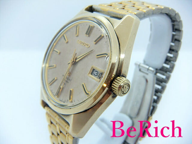 グランド セイコー Grand Seiko 4522-8000 ハイビート 36000 手巻き メンズ 腕時計 デイト キャップ ゴールド 文字盤 SS ブレス アナログ ウォッチ GS アンティーク 【中古】【送料無料】 sb598