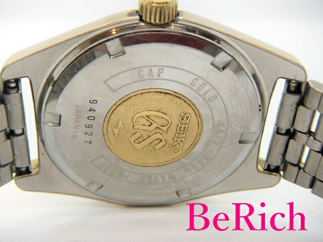 グランド セイコー Grand Seiko 4522-8000 ハイビート 36000 手巻き メンズ 腕時計 デイト キャップ ゴールド 文字盤 SS ブレス アナログ ウォッチ GS アンティーク 【中古】【送料無料】 sb598