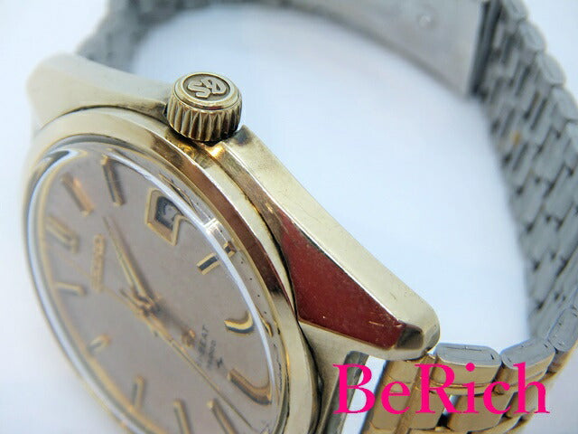 グランド セイコー Grand Seiko 4522-8000 ハイビート 36000 手巻き メンズ 腕時計 デイト キャップ ゴールド 文字盤 SS ブレス アナログ ウォッチ GS アンティーク 【中古】【送料無料】 sb598