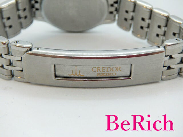 セイコー クレドール SEIKO CREDOR 4J85-0A10 レディース 腕時計 100M 防水 白 ホワイト 文字盤 SS ブレス クォーツ QZ アナログ ウォッチ 【中古】【送料無料】 sb600
