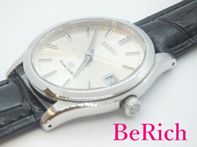 グランド セイコー Grand Seiko 9F82-0A10 メンズ 腕時計 デイト 100M 防水 シルバー 文字盤 SS レザー クォーツ QZ ウォッチ GS 【中古】【送料無料】 sb605