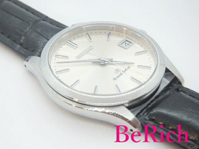 グランド セイコー Grand Seiko 9F82-0A10 メンズ 腕時計 デイト 100M 防水 シルバー 文字盤 SS レザー クォーツ QZ ウォッチ GS 【中古】【送料無料】 sb605