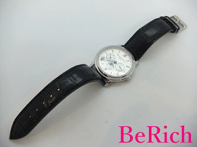 美品 フレデリック コンスタント FREDERIQUE CONSTANT クラシック ビジネス タイマー FC-270SW4P6 メンズ 腕時計 白 ホワイト 文字盤 SS レザー ブレス クォーツ QZ アナログ ウォッチ ほぼ 未使用品 【中古】【送料無料】 sb628