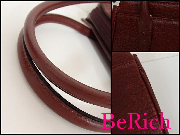 ニナリッチ ハンドバッグ 赤 レッド レザー NINA RICCI 【中古】【送料無料】 sh1152