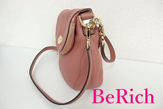 マイケルコース 2way ショルダーバッグ サーモンピンク レザー チェーン ハンドバッグ MICHAEL KORS 【中古】【送料無料】 sh1264
