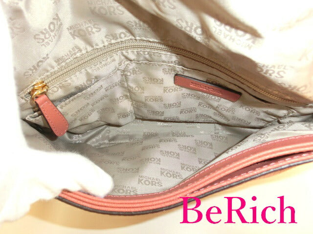 マイケルコース 2way ショルダーバッグ サーモンピンク レザー チェーン ハンドバッグ MICHAEL KORS 【中古】【送料無料】 sh1264