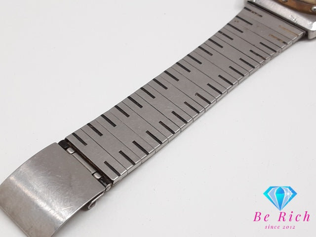ラドー RADO メンズ 腕時計 デイデイト 114.3241.4 ラウンド ゴールド シルバー SS ブレス アナログ クォーツ QZ ウォッチ   【中古】【送料無料】 bt3533