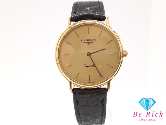 ロンジン LONGINES ラ グラン クラシック メンズ 腕時計 7097 ゴールド SS レザー ブレス アナログ クォーツ QZ ウォッチ  La Grande Classique De Longines【中古】【送料無料】 bt3599