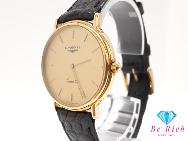 ロンジン LONGINES ラ グラン クラシック メンズ 腕時計 7097 ゴールド SS レザー ブレス アナログ クォーツ QZ ウォッチ  La Grande Classique De Longines【中古】【送料無料】 bt3599