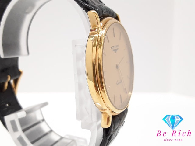 ロンジン LONGINES ラ グラン クラシック メンズ 腕時計 7097 ゴールド SS レザー ブレス アナログ クォーツ QZ ウォッチ  La Grande Classique De Longines【中古】【送料無料】 bt3599