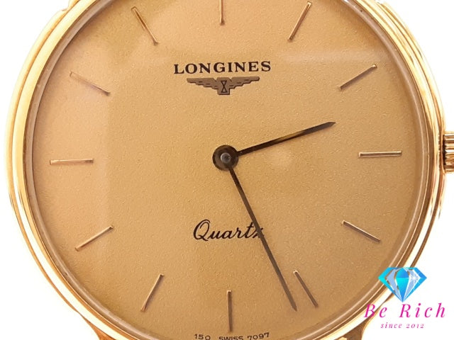 ロンジン LONGINES ラ グラン クラシック メンズ 腕時計 7097 ゴールド SS レザー ブレス アナログ クォーツ QZ ウォッチ  La Grande Classique De Longines【中古】【送料無料】 bt3599