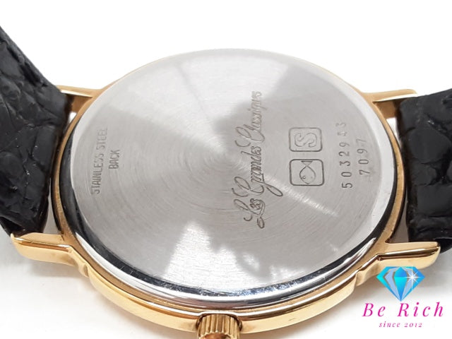 ロンジン LONGINES ラ グラン クラシック メンズ 腕時計 7097 ゴールド SS レザー ブレス アナログ クォーツ QZ ウォッチ  La Grande Classique De Longines【中古】【送料無料】 bt3599