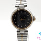 ダンヒル dunhill ミレニアム 12P ダイヤ 32MM ボーイズ 腕時計 黒 ブラック シルバー ゴールド SS GP ブレス ロゴ アナログ クォーツ QZ ウォッチ ユニセックス メンズ レディース 【中古】【送料無料】 bt3630
