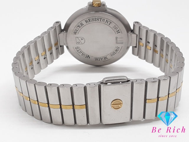 ダンヒル dunhill ミレニアム 12P ダイヤ 32MM ボーイズ 腕時計 黒 ブラック シルバー ゴールド SS GP ブレス ロゴ アナログ クォーツ QZ ウォッチ ユニセックス メンズ レディース 【中古】【送料無料】 bt3630