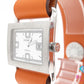 エルメス HERMES バレニア デイト BA1.210 レディース 腕時計 スクエア 白 ホワイト SS レザー ブレス アナログ クォーツ QZ ウォッチ Barenier  【中古】【送料無料】 bt3642
