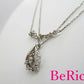 4℃ ヨンドシー SILVER 透明石 付 ダブル ネックレス ペンダント セット シルバー SV 宝石 ジュエリー アクセサリー 【中古】【送料無料】 ba2621