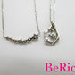 4℃ ヨンドシー SILVER 透明石 付 ダブル ネックレス ペンダント セット シルバー SV 宝石 ジュエリー アクセサリー 【中古】【送料無料】 ba2621
