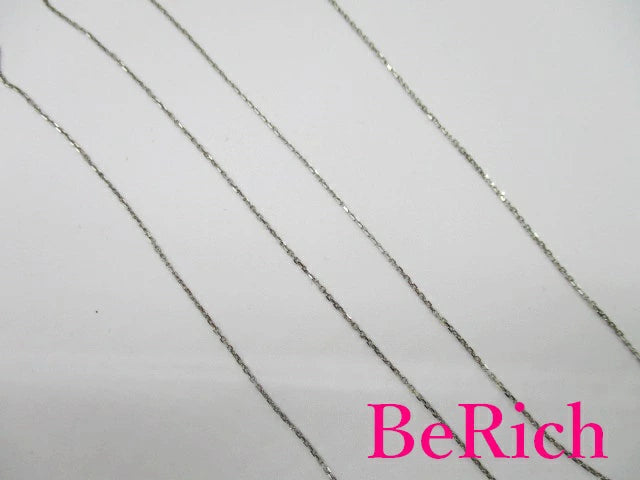4℃ ヨンドシー SILVER 透明石 付 ダブル ネックレス ペンダント セット シルバー SV 宝石 ジュエリー アクセサリー 【中古】【送料無料】 ba2621
