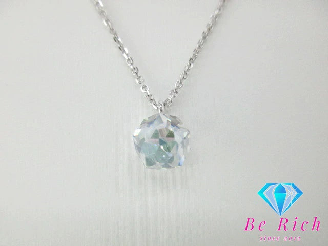 スワロフスキー SWAROVSKI クリスタル 付 ネックレス ペンダント ブルー シルバー ジュエリー アクセサリー 【中古】【送料無料】ba2788