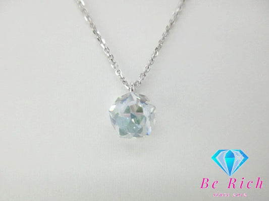 スワロフスキー SWAROVSKI クリスタル 付 ネックレス ペンダント ブルー シルバー ジュエリー アクセサリー 【中古】【送料無料】ba2788