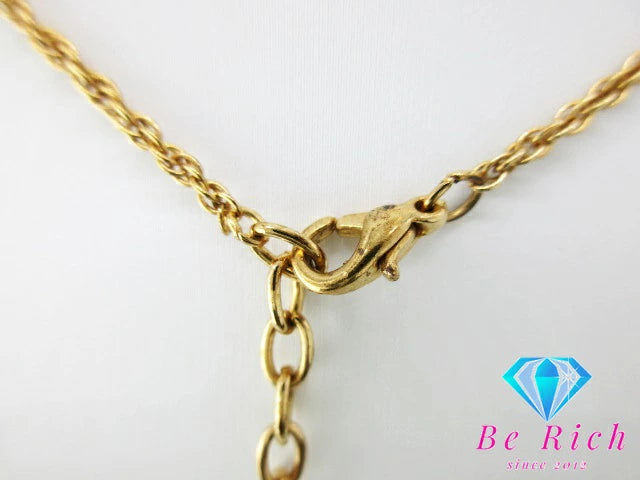 ニナリッチ NINA RICCI ラインストーン 付 NR ロゴ ネックレス ペンダント メッキ ジュエリー アクセサリー 【中古】【送料無料】 ba2903