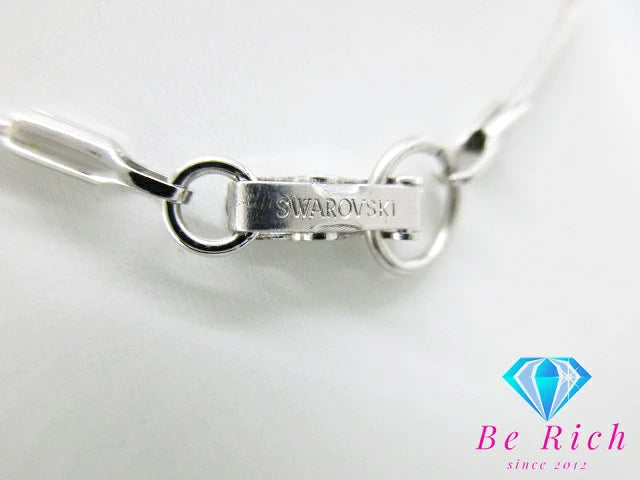 スワロフスキー SWAROVSKI スクエア型 ネックレス ペンダント クリスタル シルバー ジュエリー アクセサリー 【中古】【送料無料】 ba2928