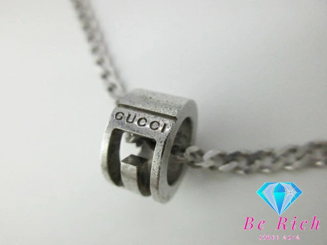グッチ GUCCI カットアウト G ネックレス ペンダント 223351 シルバー Ag 925 SV 喜平 ジュエリー アクセサリー 【中古】【送料無料】 ba2966
